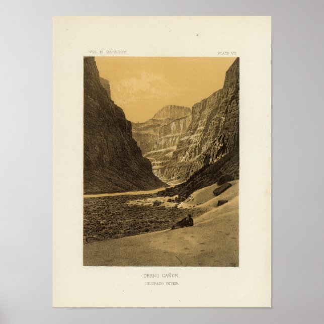 Póster Grand Canon, Colorado River (Frente)