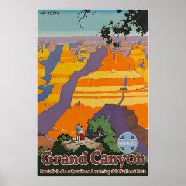 Póster Grand Canyon Art Arizona Print National Parks Post