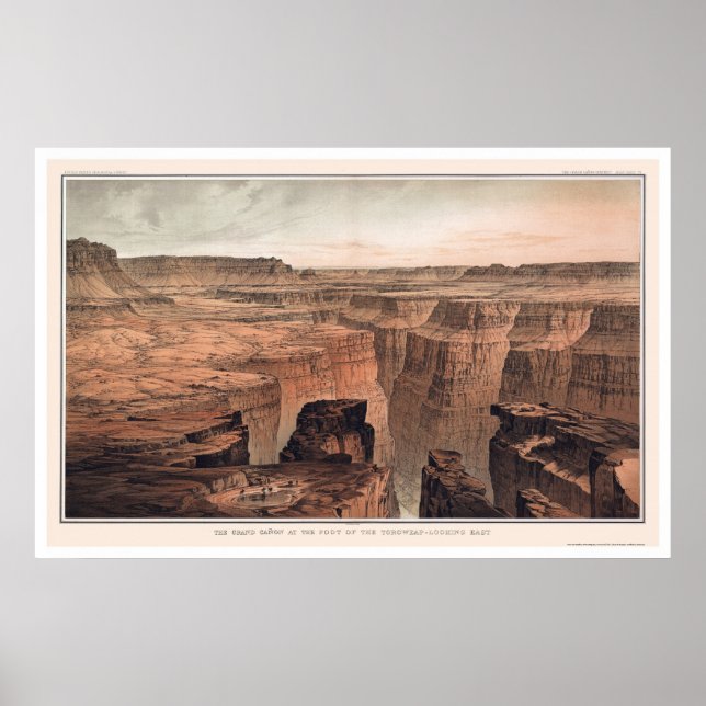 Póster Grand Canyon at the Foot of Toroweap 1882 (Frente)