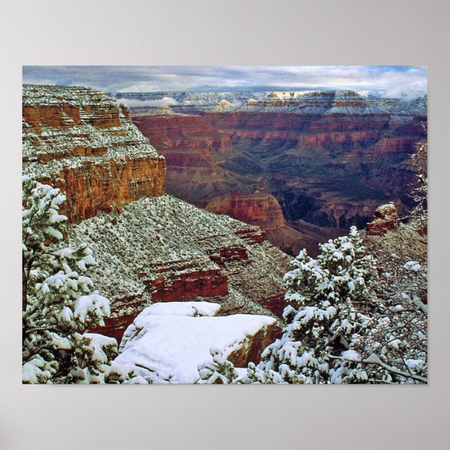 Póster Grand Canyon in Winter (Frente)