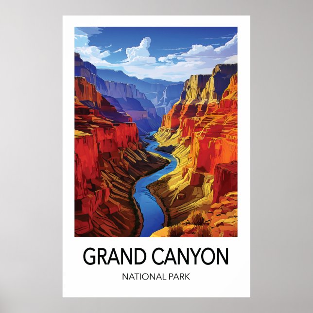 Póster Grand Canyon National Park Travel Poster (Frente)