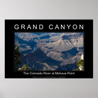Póster Grand Canyon River 2989 Black Poster