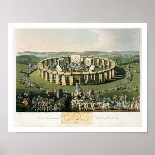 Póster Grand Conventional Festival of the Britons, aquati (Frente)