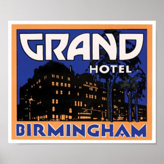 Póster Grand Hotel Birmingham
