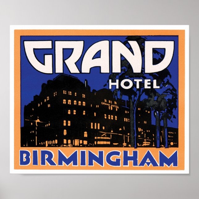 Póster Grand Hotel Birmingham (Frente)