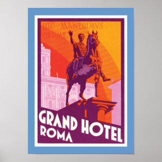 Póster Grand Hotel Roma