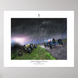 Póster Grand Prix Bugatti - 1er Juin 1930 (scène)