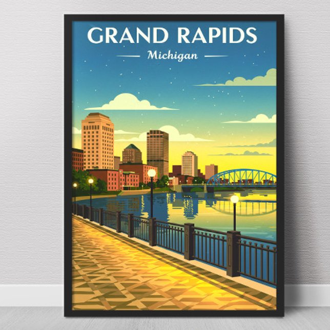 Póster Grand Rapids Michigan antiguo (Subido por el creador)
