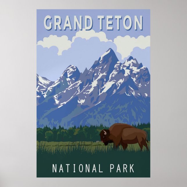 Póster Grand Teton (Frente)