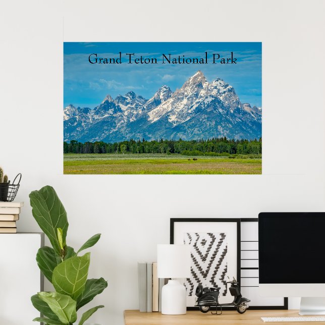 Póster Grand Teton National Park (Oficina en casa)