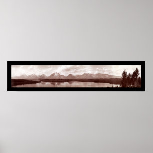 Póster Grand Teton Range WY Photo 1902