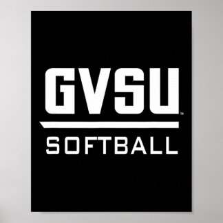 Póster Grand Valley State University Gvsu Softll Apparel 