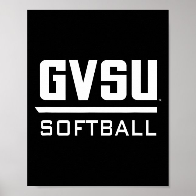 Póster Grand Valley State University Gvsu Softll Apparel  (Frente)