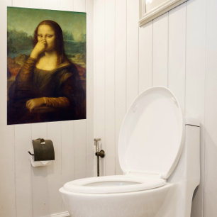 Póster grande de Mona Lisa para baño