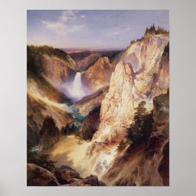 Póster Grandes Cataratas De Yellowstone (Frente)