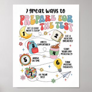 Póster Grandes Formas De Prepararse Para La Prueba De Est