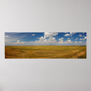 Póster Grandes llanuras en Dakota del Sur en verano
