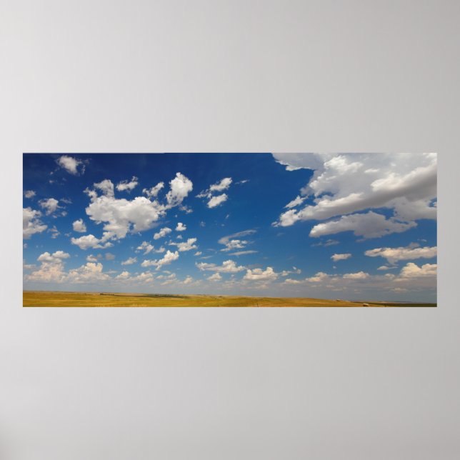 Póster Grandes llanuras en Dakota del Sur en verano (Frente)