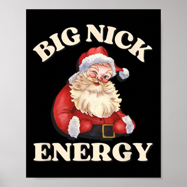 Póster Grandes Navidades de Santa Ana Energy Funny (Frente)