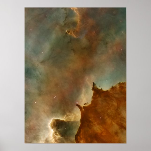 Póster Grandes nubes de la nebulosa de Corina (Frente)