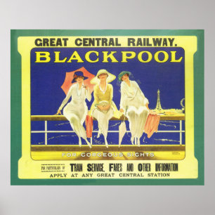 Póster Grandes trenes Centrales poster de Ferrocarril Bla