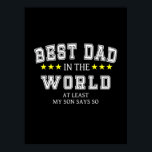 Póster Grandfather Quotes | Best Dad In The World<br><div class="desc">Grandfather Quotes | Best Dad In The World</div>