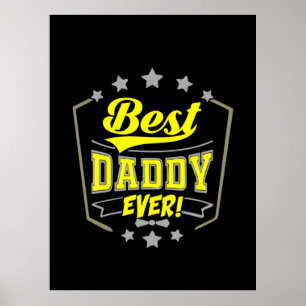 Póster Grandfather Quotes Best Daddy Ever