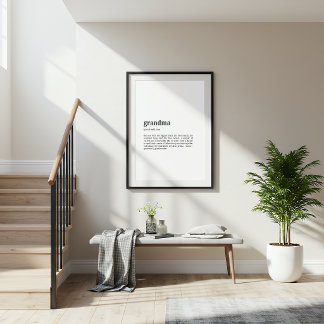 Póster Grandma Definition Poster | Dictionary Style