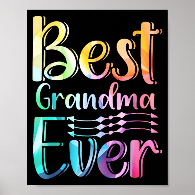 Póster Grandma Ever Gift Graphic Art Text Quote Design  (Frente)