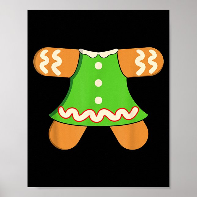 Póster Grandma Gingerbread Man Costume Matching Christmas (Frente)