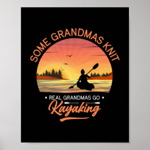 Póster Grandma Kayaking