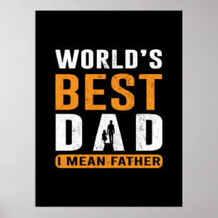 Póster Grandpa Gift   I Mean Father