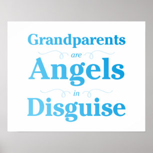 Póster Grandparents are Angels in Disguise