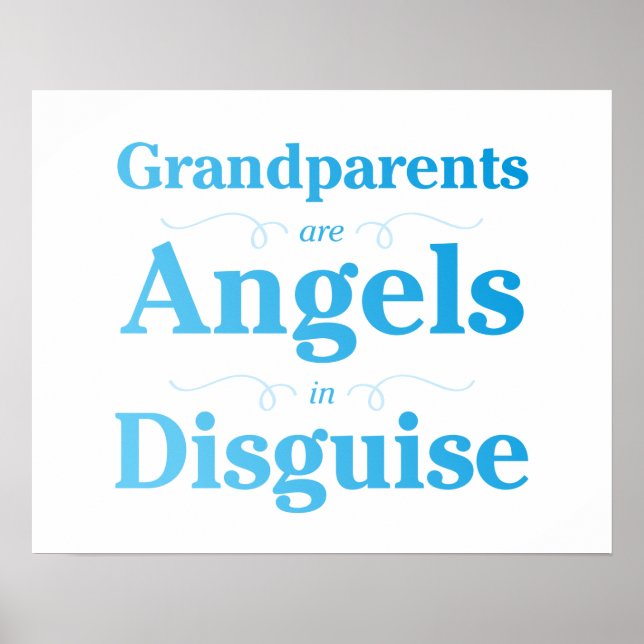 Póster Grandparents are Angels in Disguise (Frente)