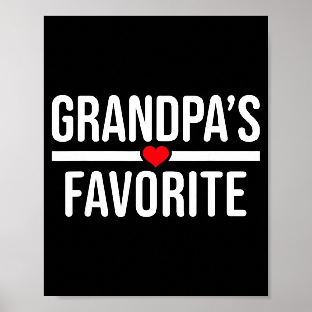 Póster Grandpa's Favorite  (Frente)