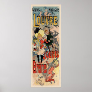 Póster Grands Magasins du Louvre 1891
