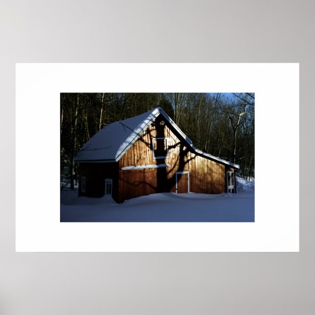 Póster granero con sombra (Frente)