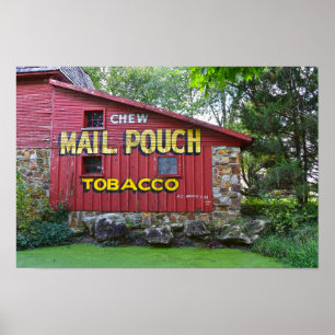 Póster Granero de tabaco Mail Pouch, Red Oak II, Missouri