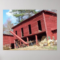 Granero Rojo en Weaverville, N. Caroilna