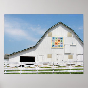 Póster Granero Rural Iowa