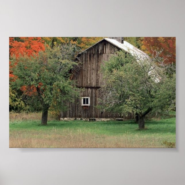 Póster Granero rústico en Michigan (Frente)