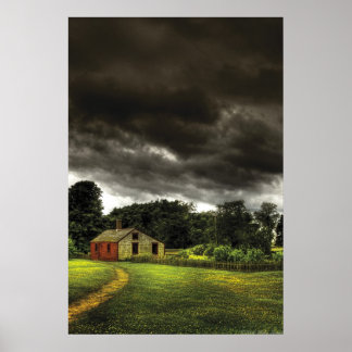 Póster Granero - Tormentas se acercan