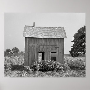 Póster Granja abandonada, 1939. Foto antigua