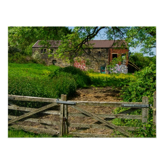 Póster Granja abandonada en Bradley, Huddersfield (Anverso)