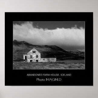 Póster Granja abandonada, Islandia