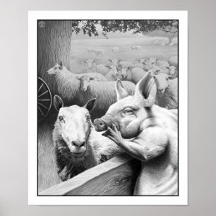Póster Granja animal - Esquealer