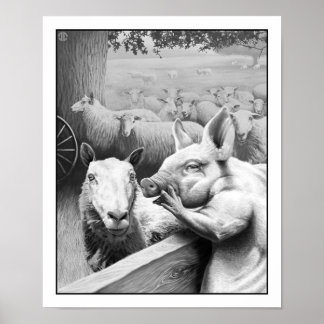 Póster Granja animal - Esquealer