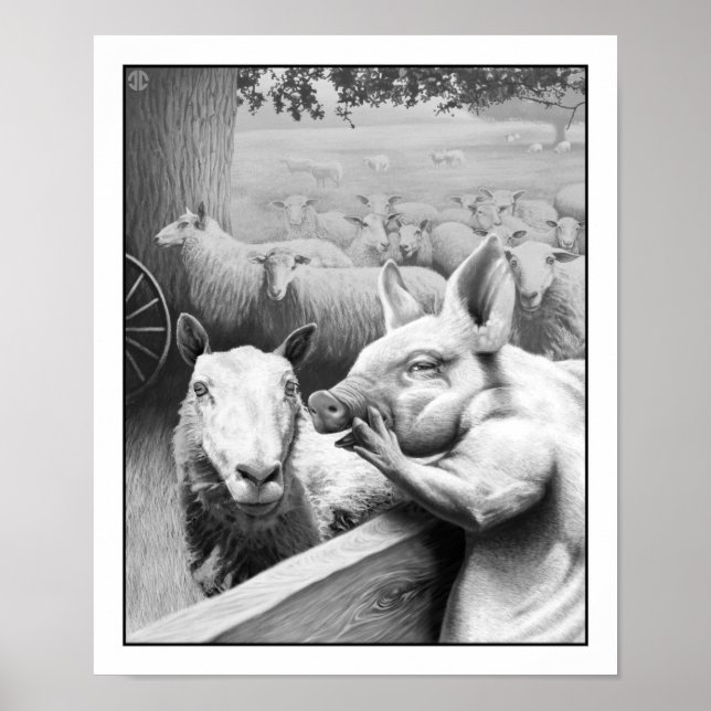 Póster Granja animal - Esquealer (Frente)