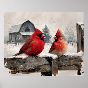 Póster Granja Antigüedad de Cardinals