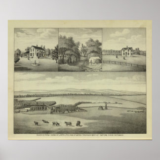 Póster Granja Buckeye, Condado de Chase, Kansas